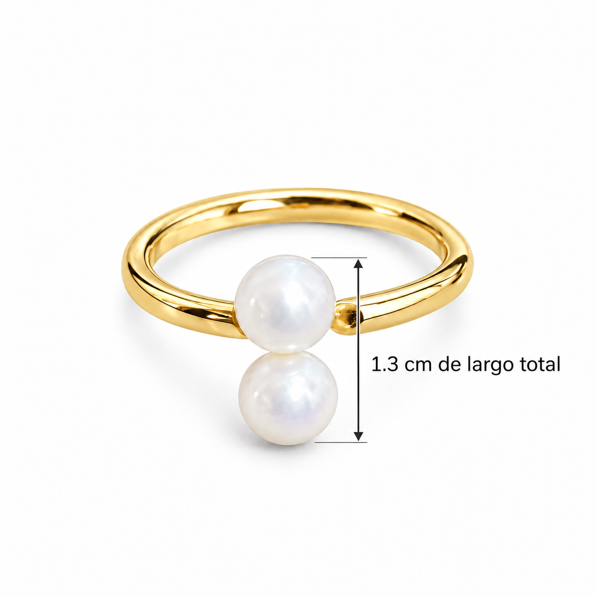 Anillo Gemelas de Perla