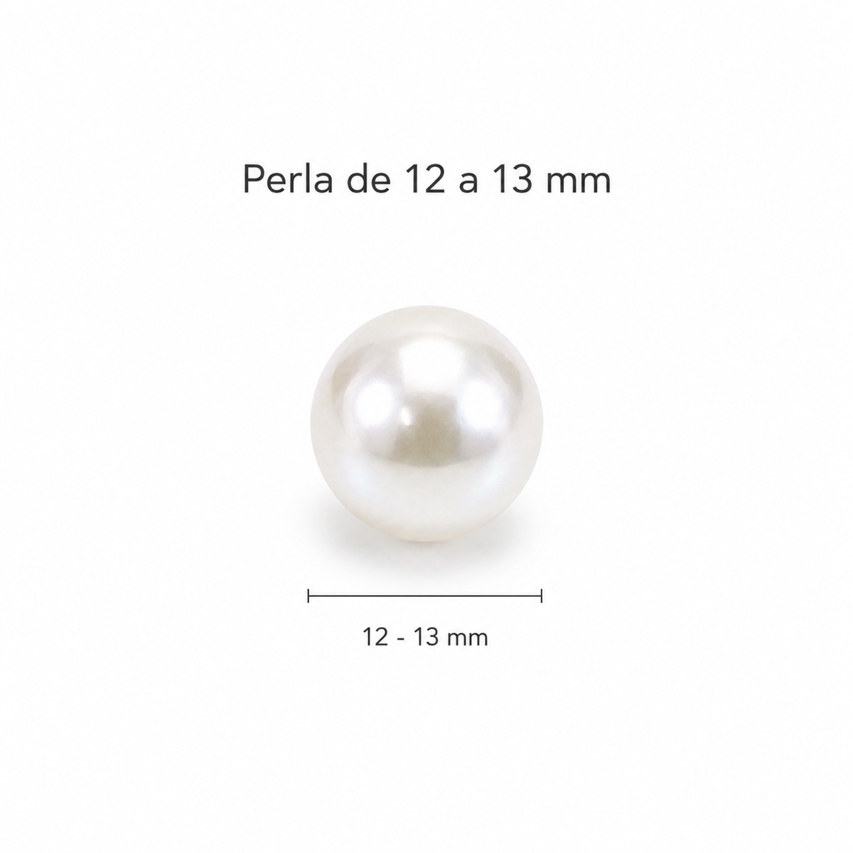 Hilo Perla Redonda de Agua Dulce  12–13 mm