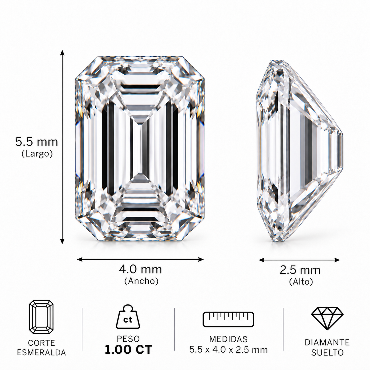 Diamante de Laboratorio Talla Fantasía - 1ct