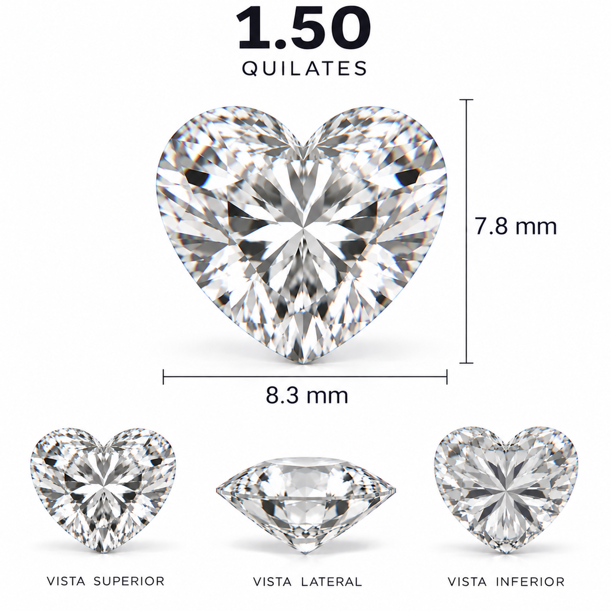 Diamante de Laboratorio Talla Fantasía - 1,5ct