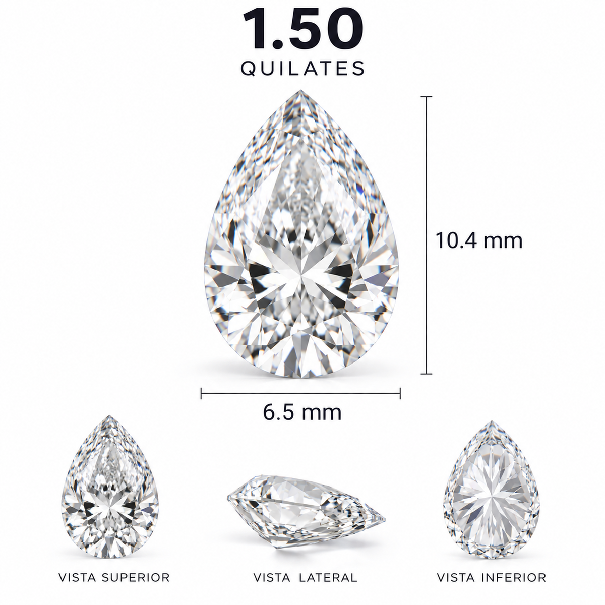 Diamante de Laboratorio Talla Fantasía - 1,5ct