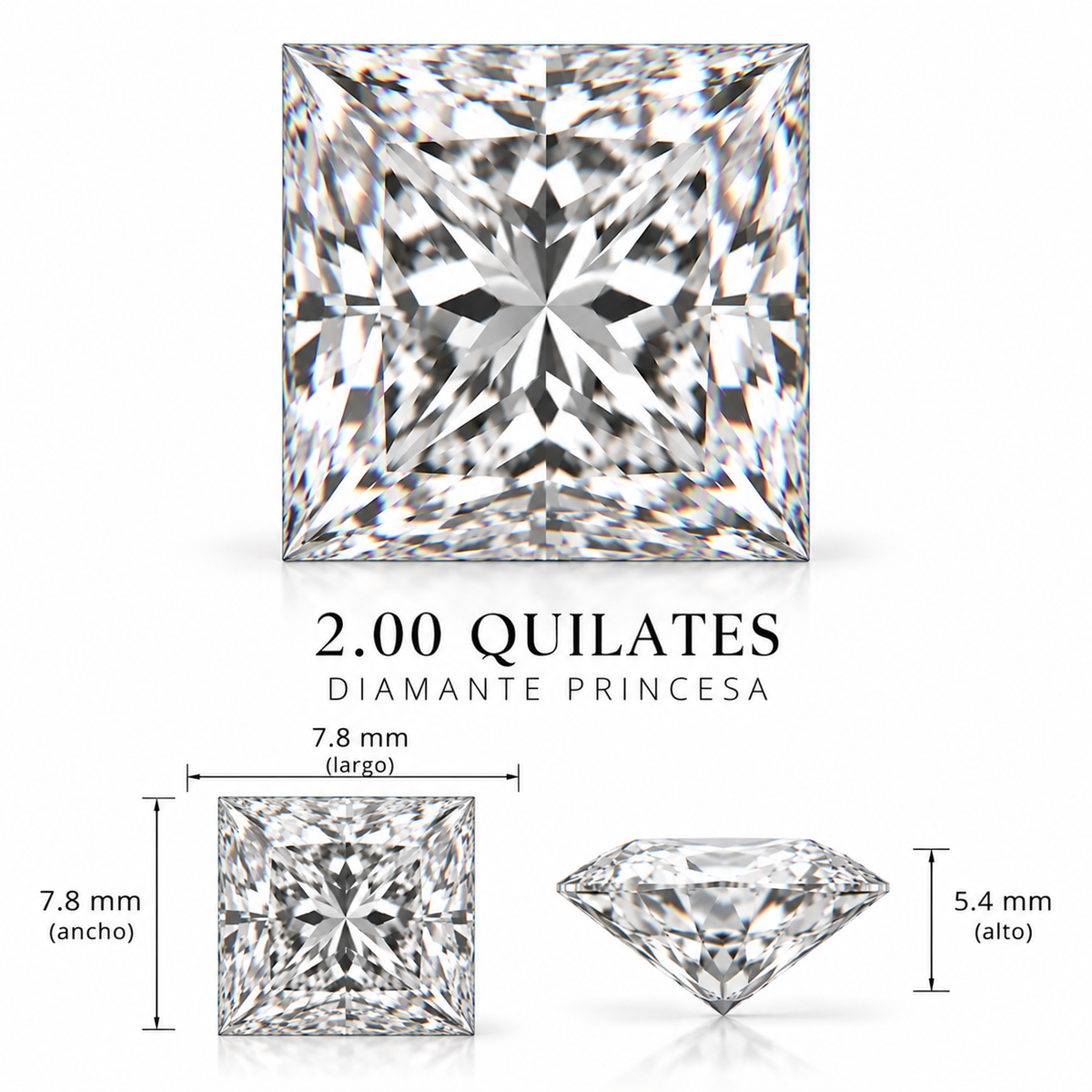 Diamante de Laboratorio Talla Fantasía - 2ct