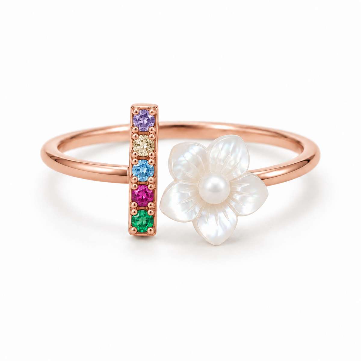 Anillo Rosa de Circonitas