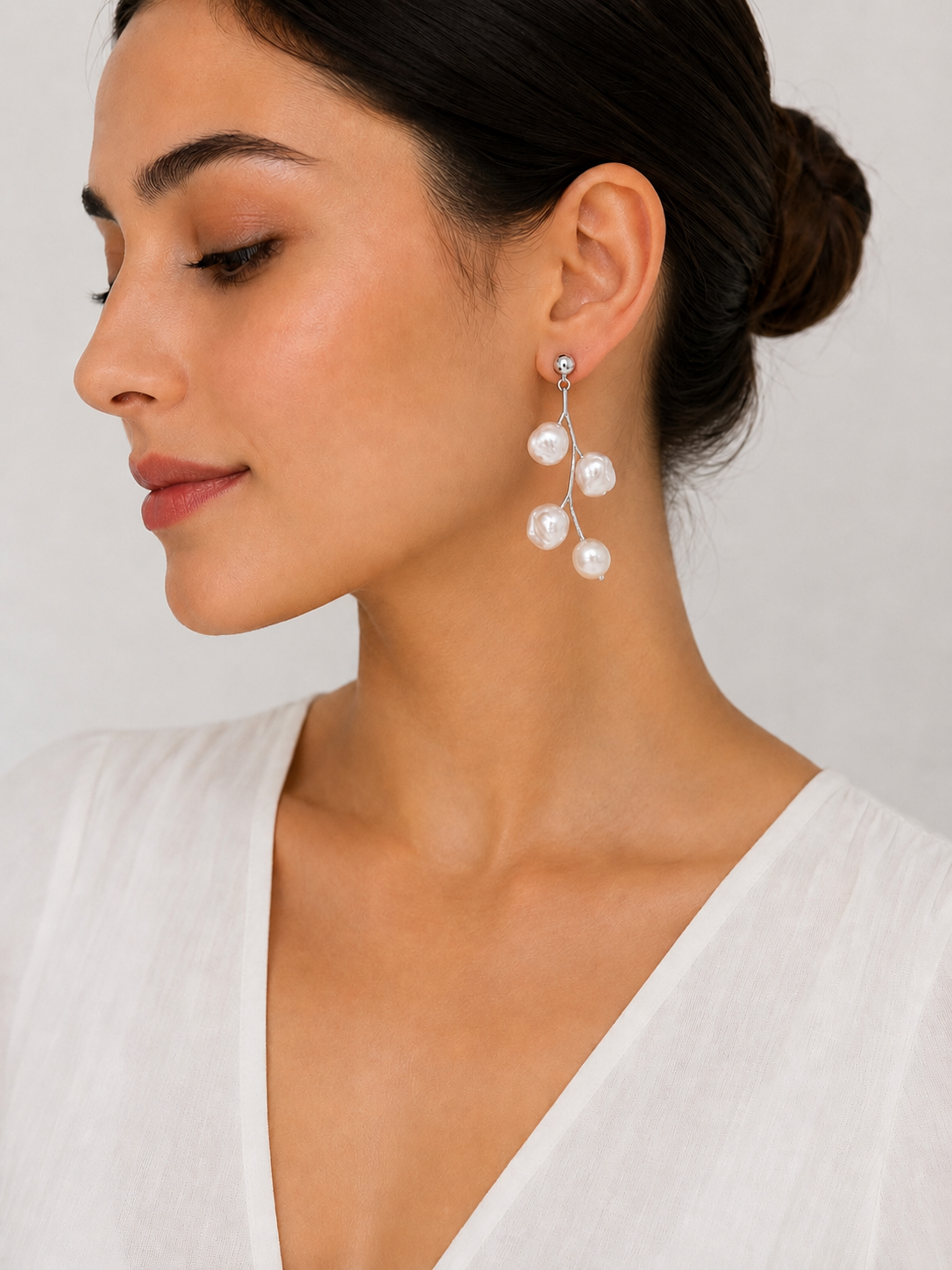 Pendientes Rama de Nácar