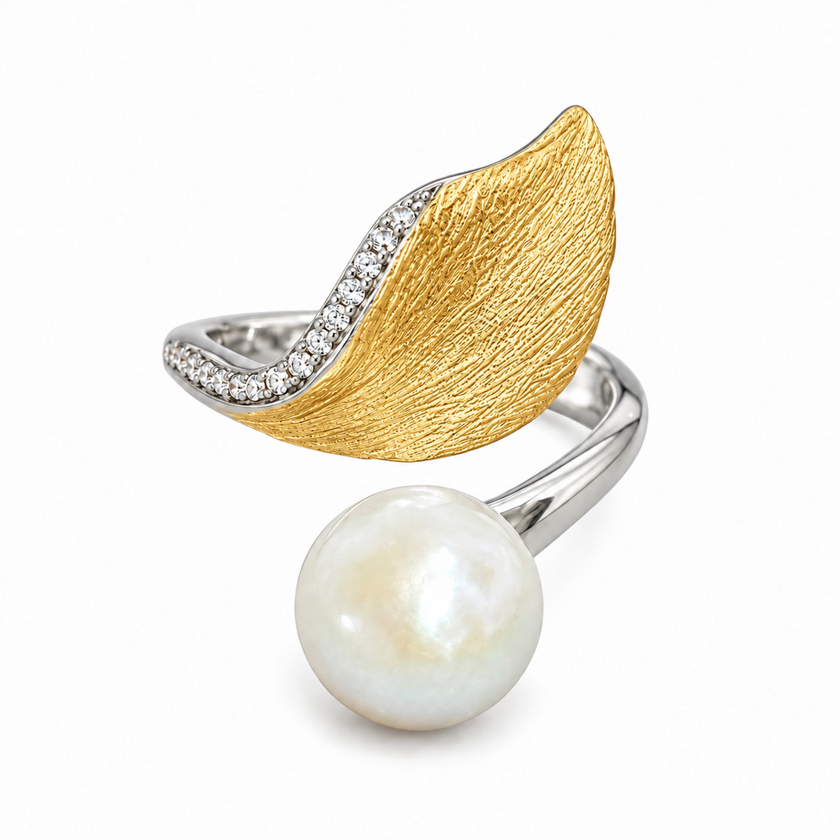 Anillo Hoja Brillante