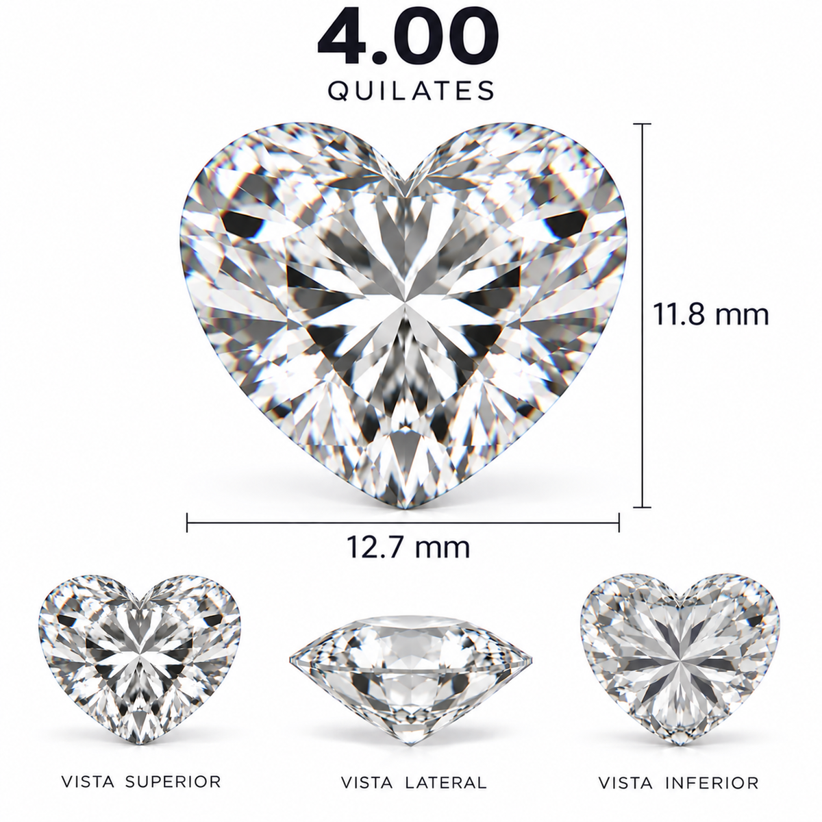 Diamante de Laboratorio Talla Fantasía - 4ct