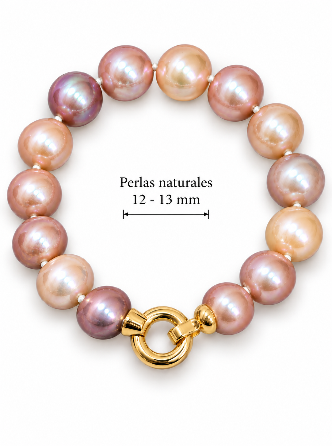 Pulsera Perla Redonda Premium 12/13 mm
