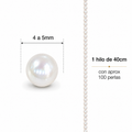 Perlas Redonda de Agua Dulce 2,5 - 5 mm | Hilo 40cm