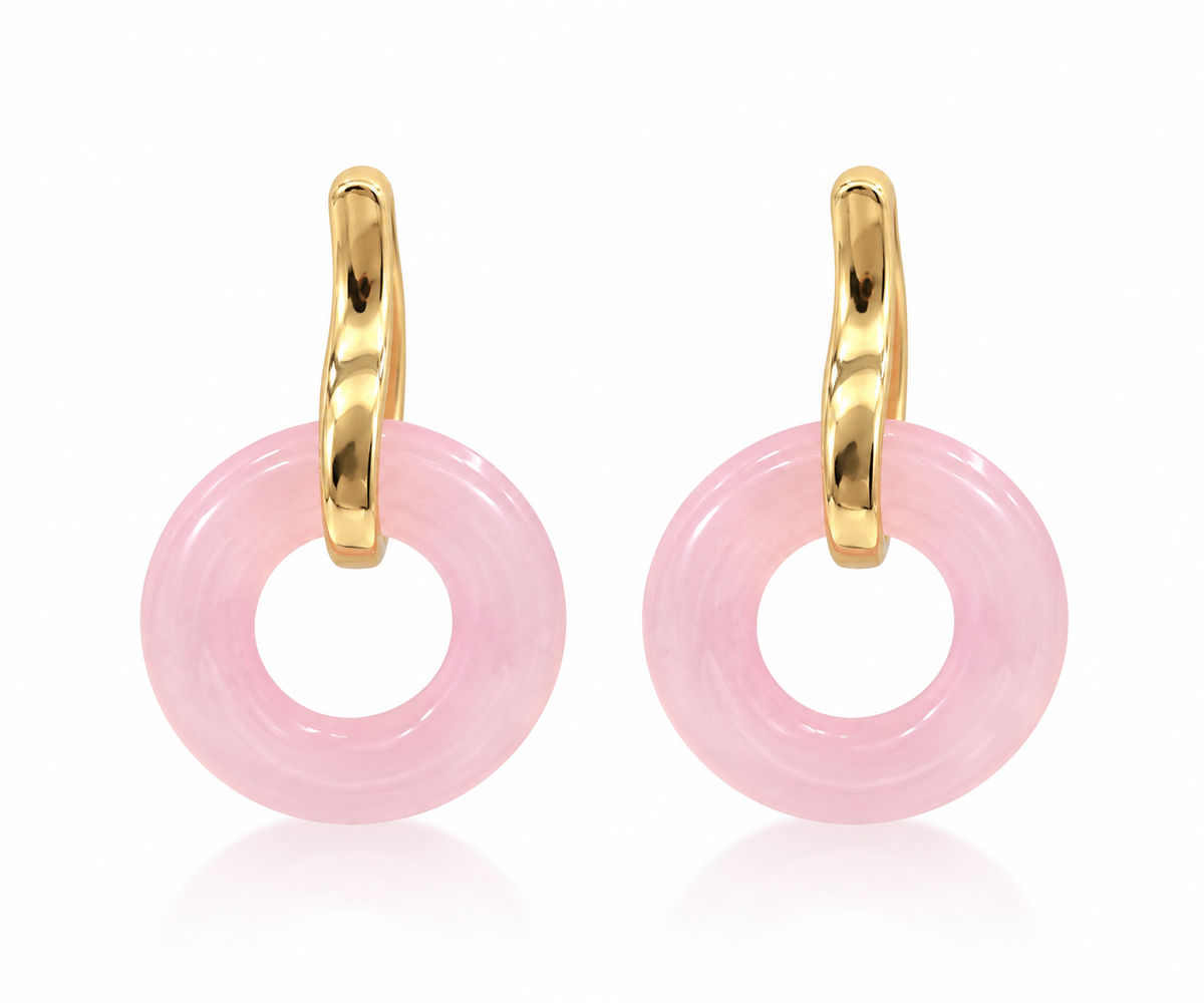 Pendientes Rosa
