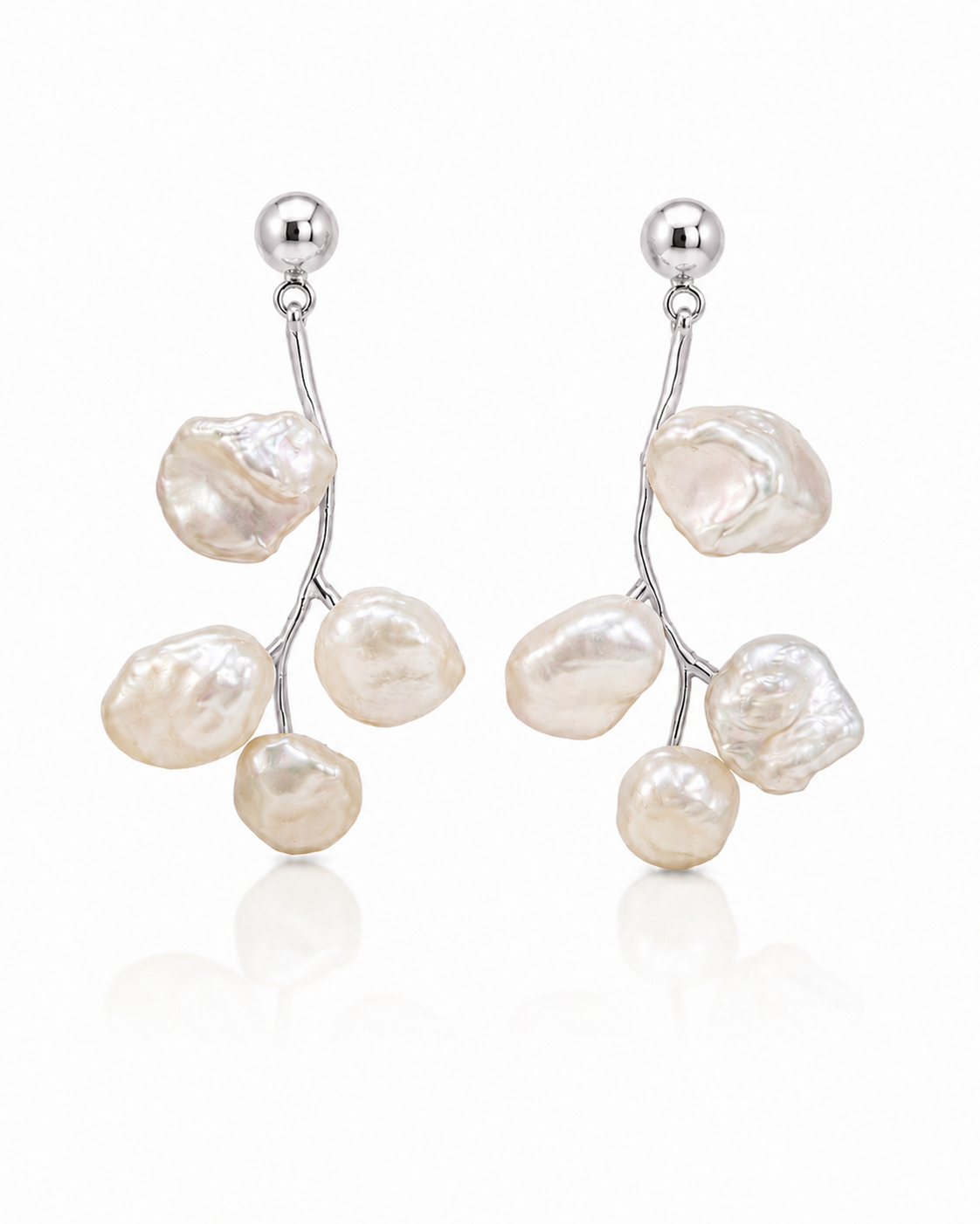 Pendientes Rama de Nácar