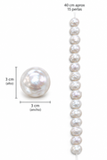 Perlas Barrocas de Agua Dulce 3x3cm – Hilo 40 cm