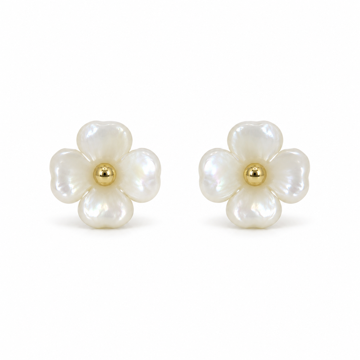 Pendientes Mini Flor Nácar