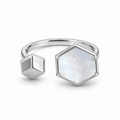 Anillo Hexágonos de Nácar