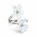 Anillo Doble Flor de Nácar