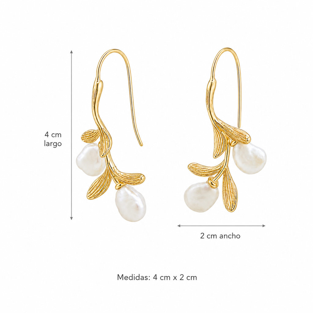 Pendientes Jardín de Perlas