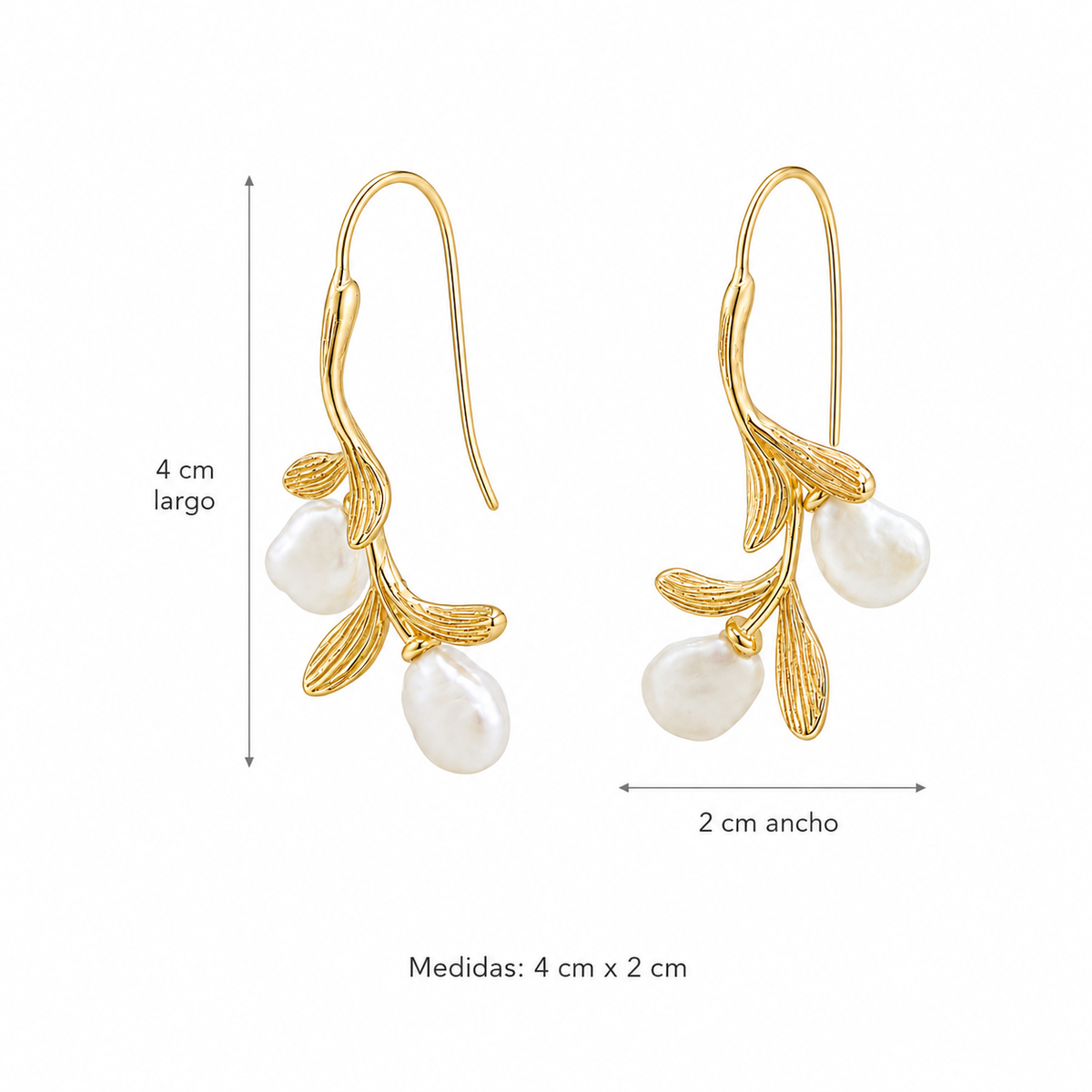 Pendientes Jardín de Perlas