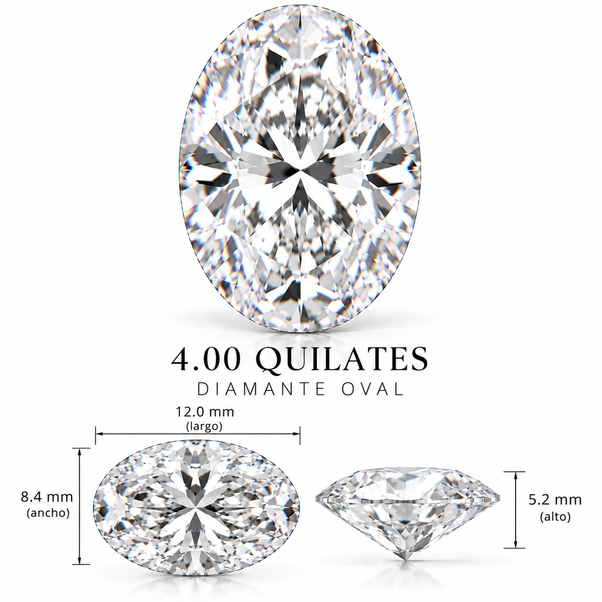 Diamante de Laboratorio Talla Fantasía - 4ct