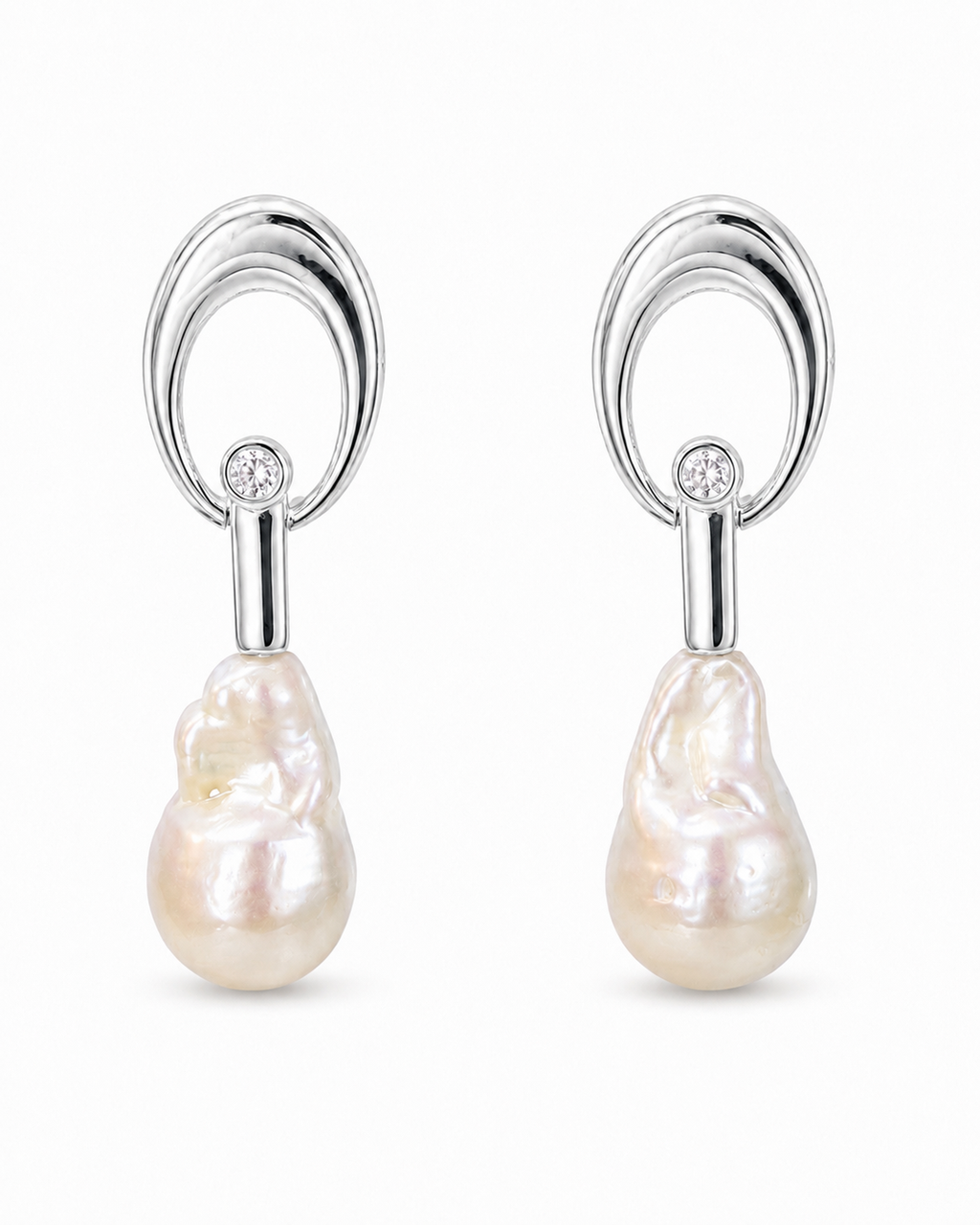 Pendientes Óvalo Barroco