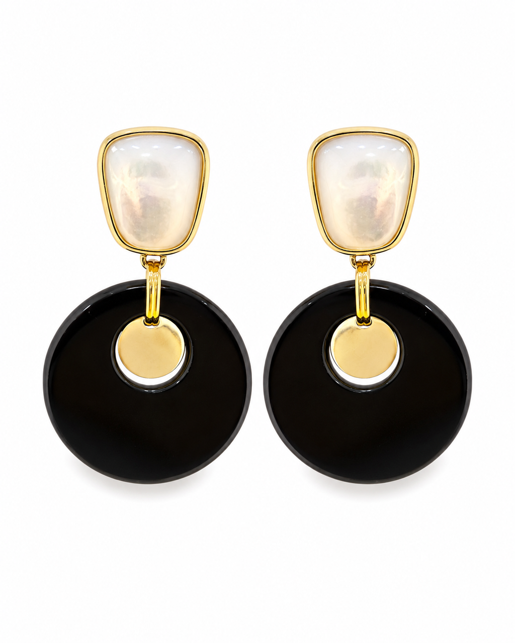 Pendientes Ébano Perla