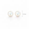 2 perlas Redondas 5-6mm