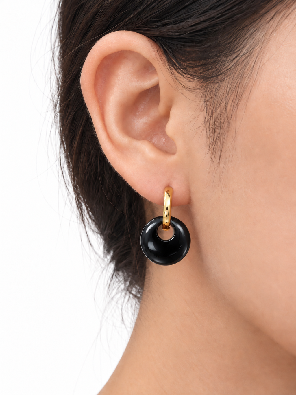 Pendientes Aro Medianoche