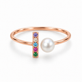 Anillo Rosa de Circonitas