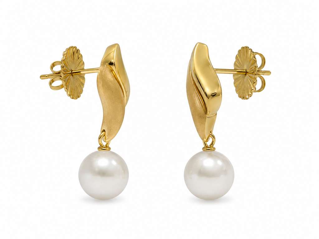 Pendientes Hoja de Perla
