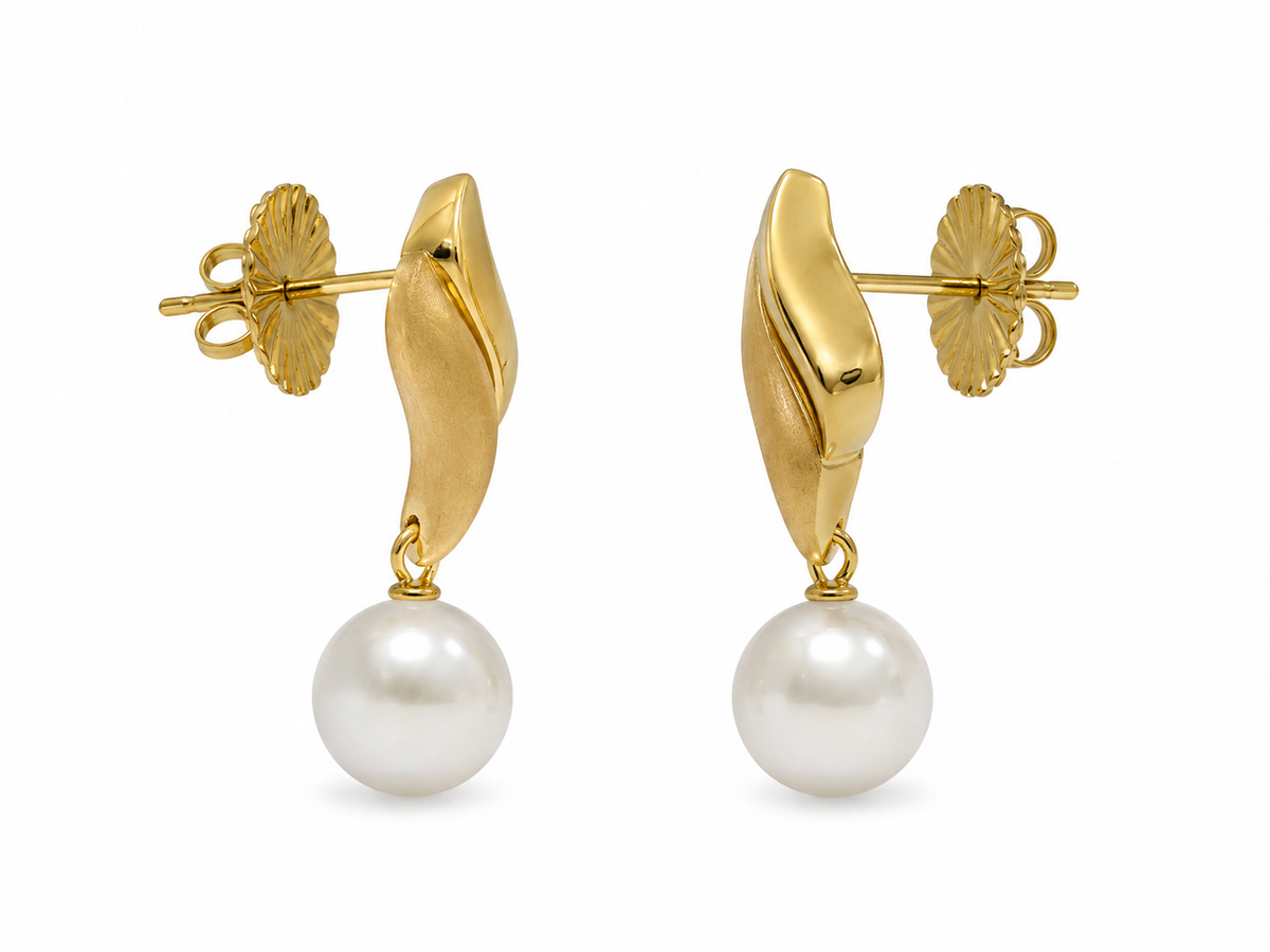 Pendientes Hoja de Perla