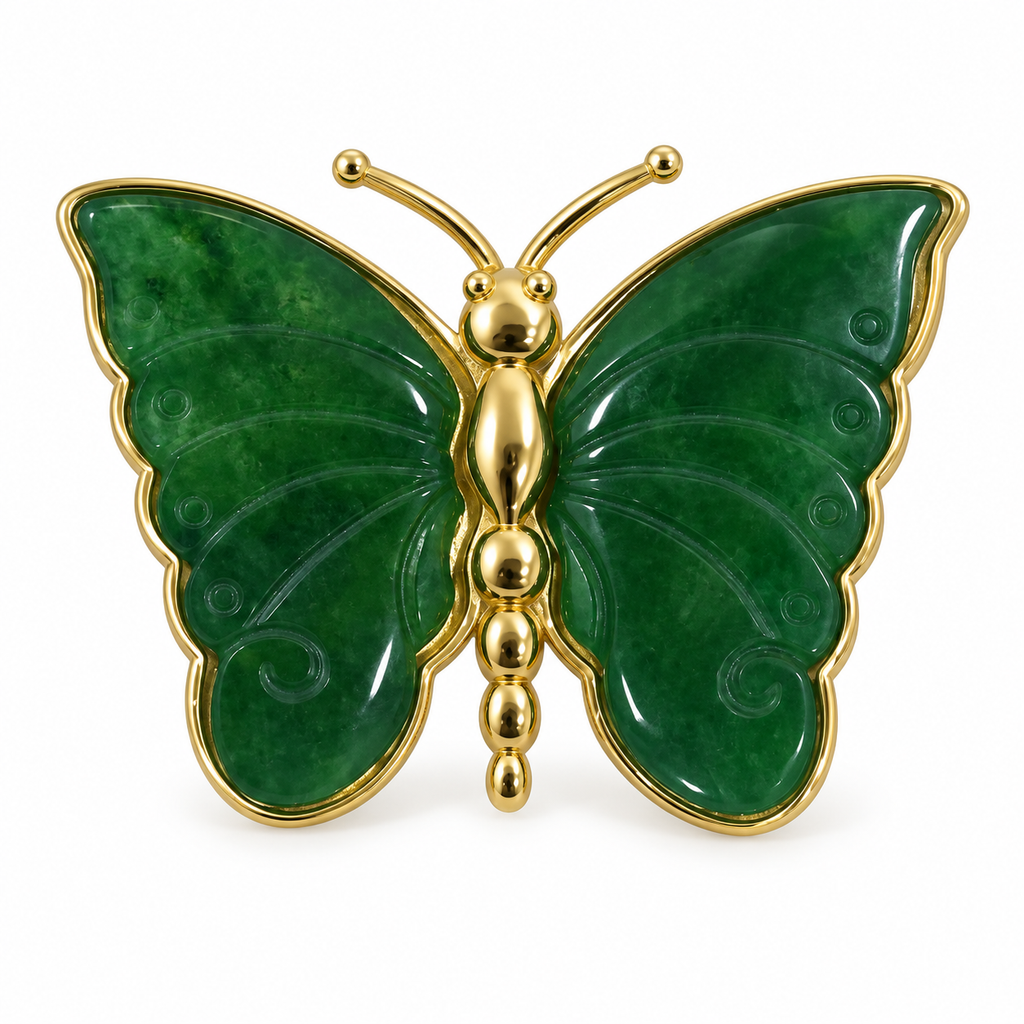 Broche Mariposa Esmeralda
