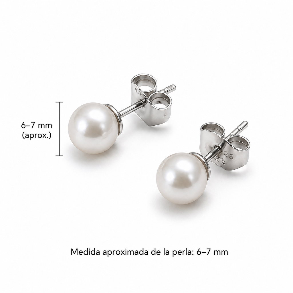 Pendientes Bianca 6-7mm