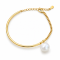 Pulsera Semirrígida con Perla