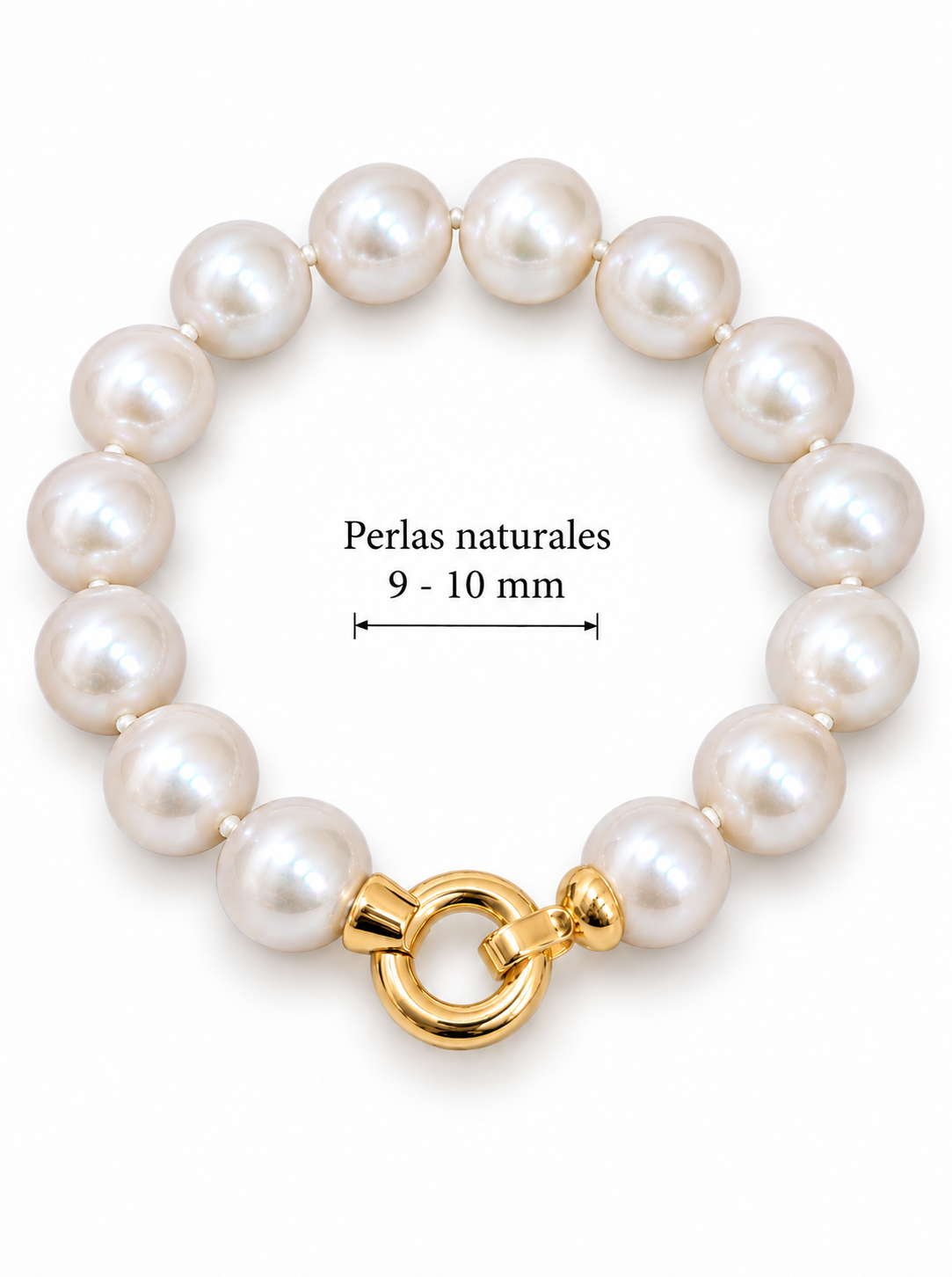 Pulsera Perla Redonda Premium 9/10 mm