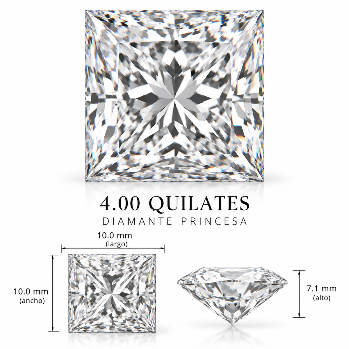 Diamante de Laboratorio Talla Fantasía - 4ct