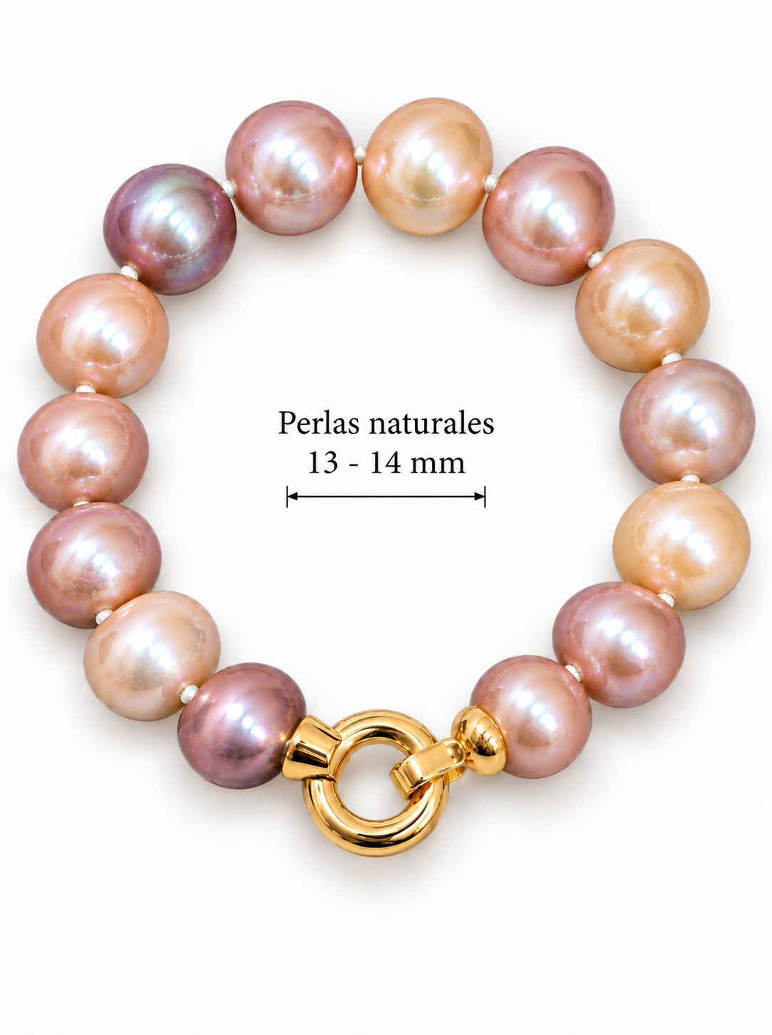 Pulsera Perla Redonda Premium 13/14 mm
