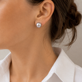 Pendientes Perlas Grises Signature 12–13 mm