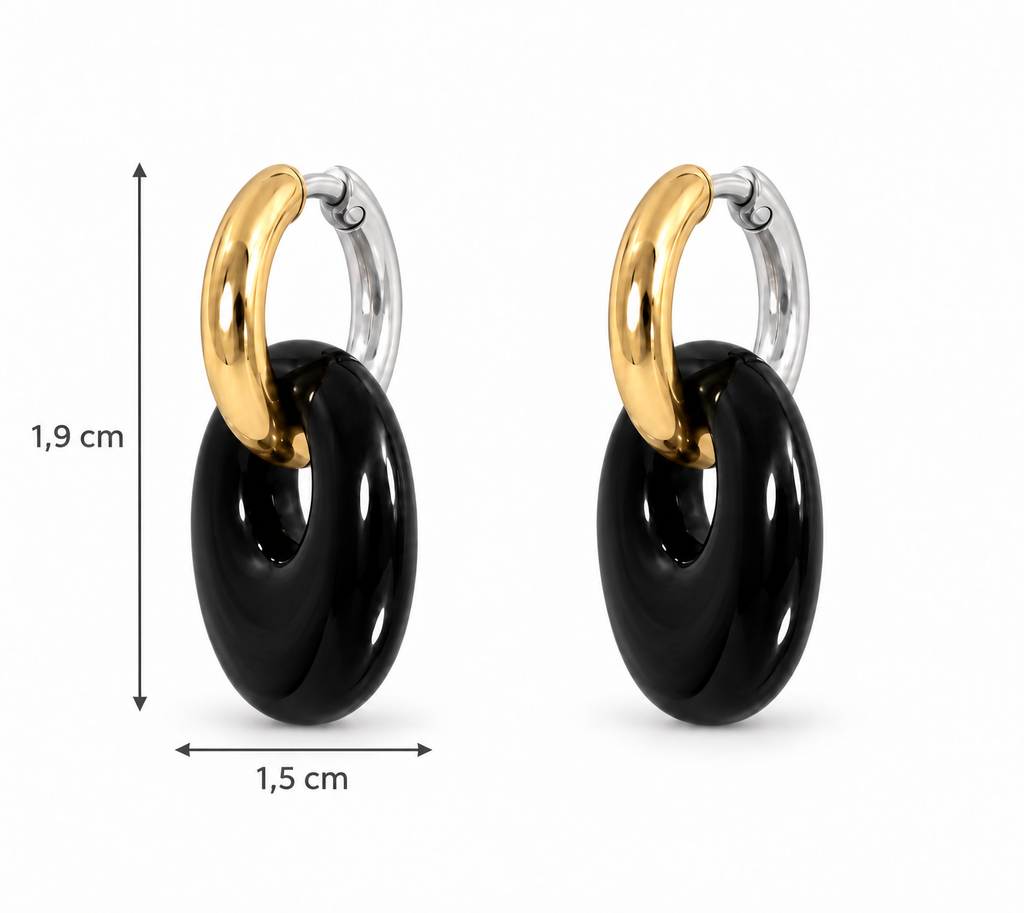 Pendientes Aro Medianoche