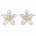 Pendientes Flor Nácar Estrella