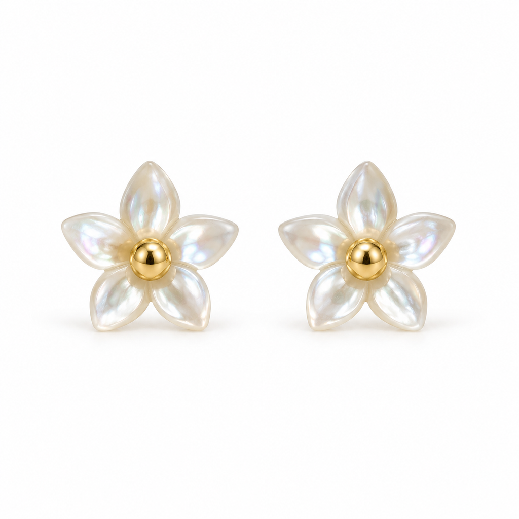 Pendientes Florecilla Nácar