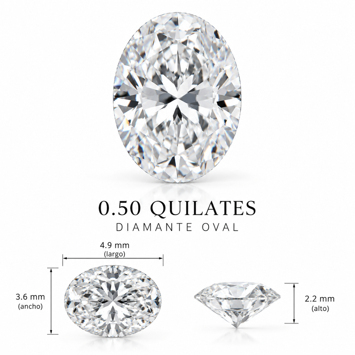 Diamante de Laboratorio Talla Fantasía - 0,5ct