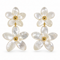 Pendientes Dúo Flor Nácar Estrella