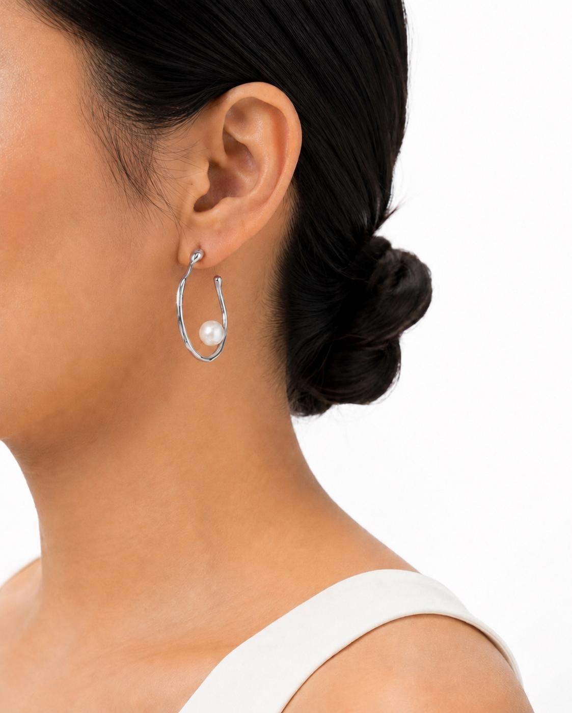 Pendientes Luna de Perla