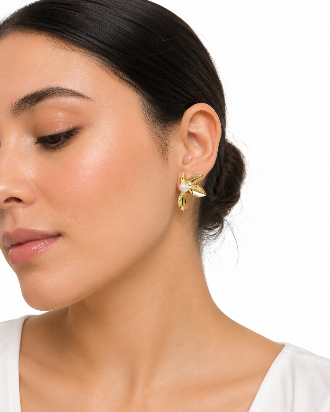 Pendientes Flora Perla