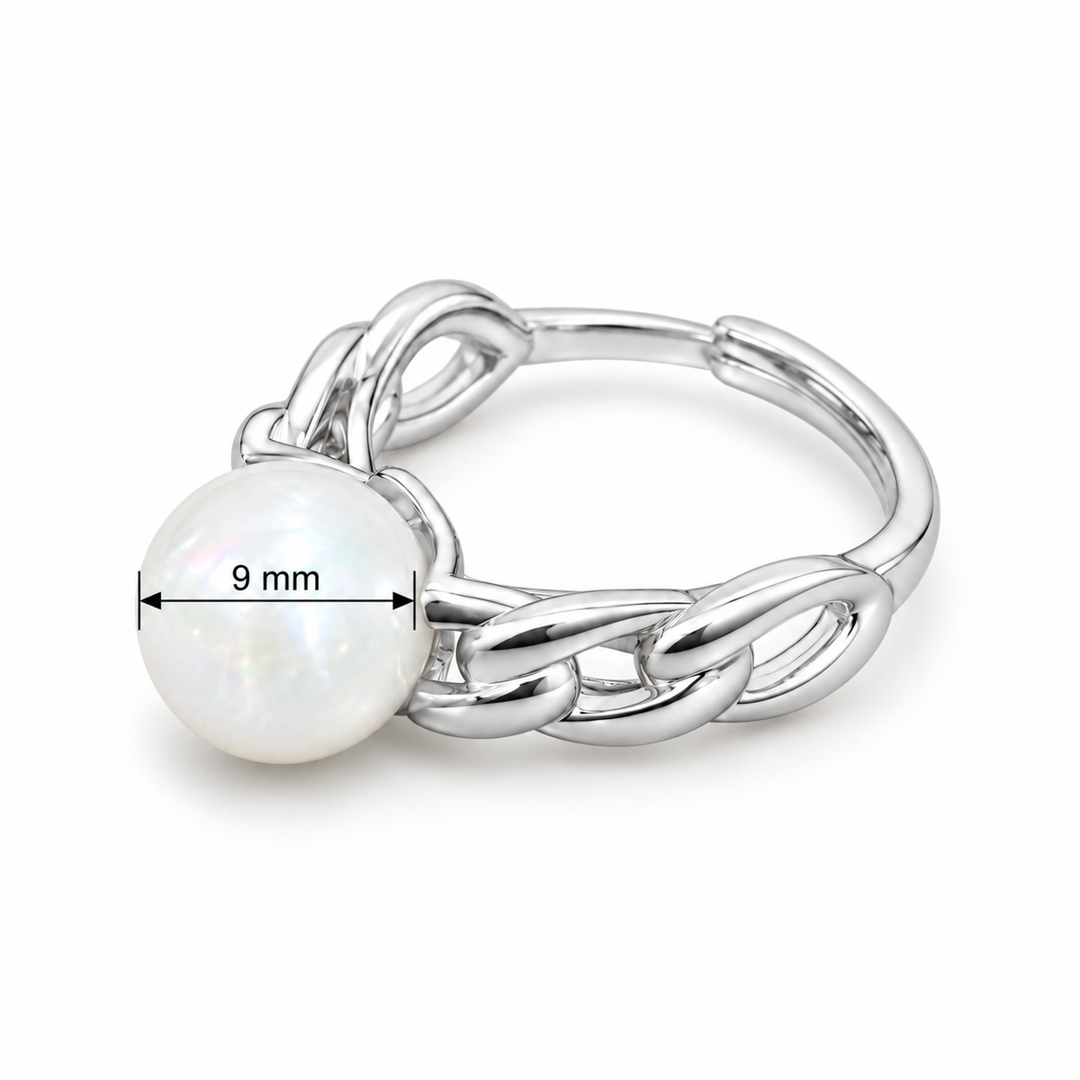 Anillo Cadena de Perla