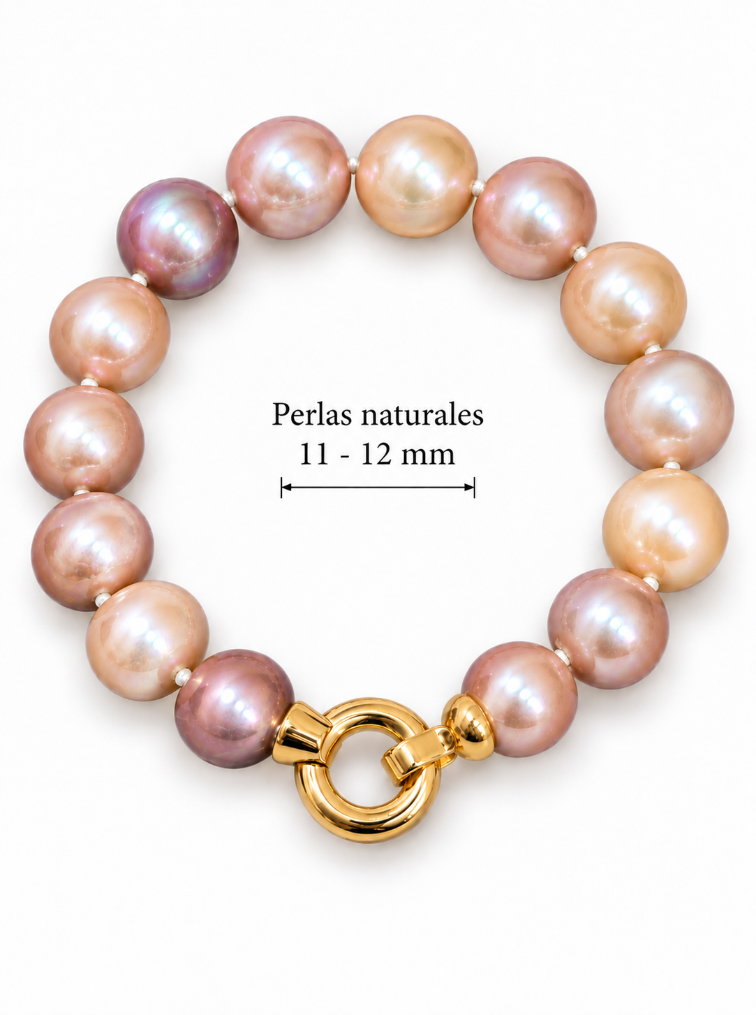 Pulsera Perla Redonda Premium 11/12 mm