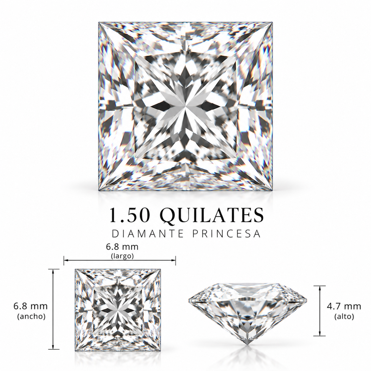 Diamante de Laboratorio Talla Fantasía - 1,5ct