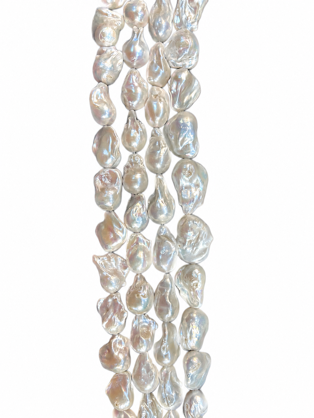 Perlas Barrocas de Agua Dulce 2.5 x 1.8cm – Hilo 40 cm