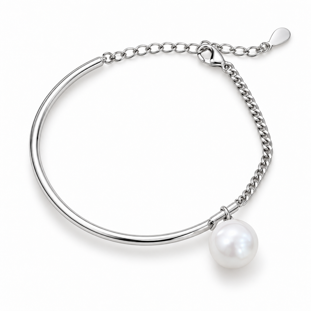 Pulsera Semirrígida con Perla