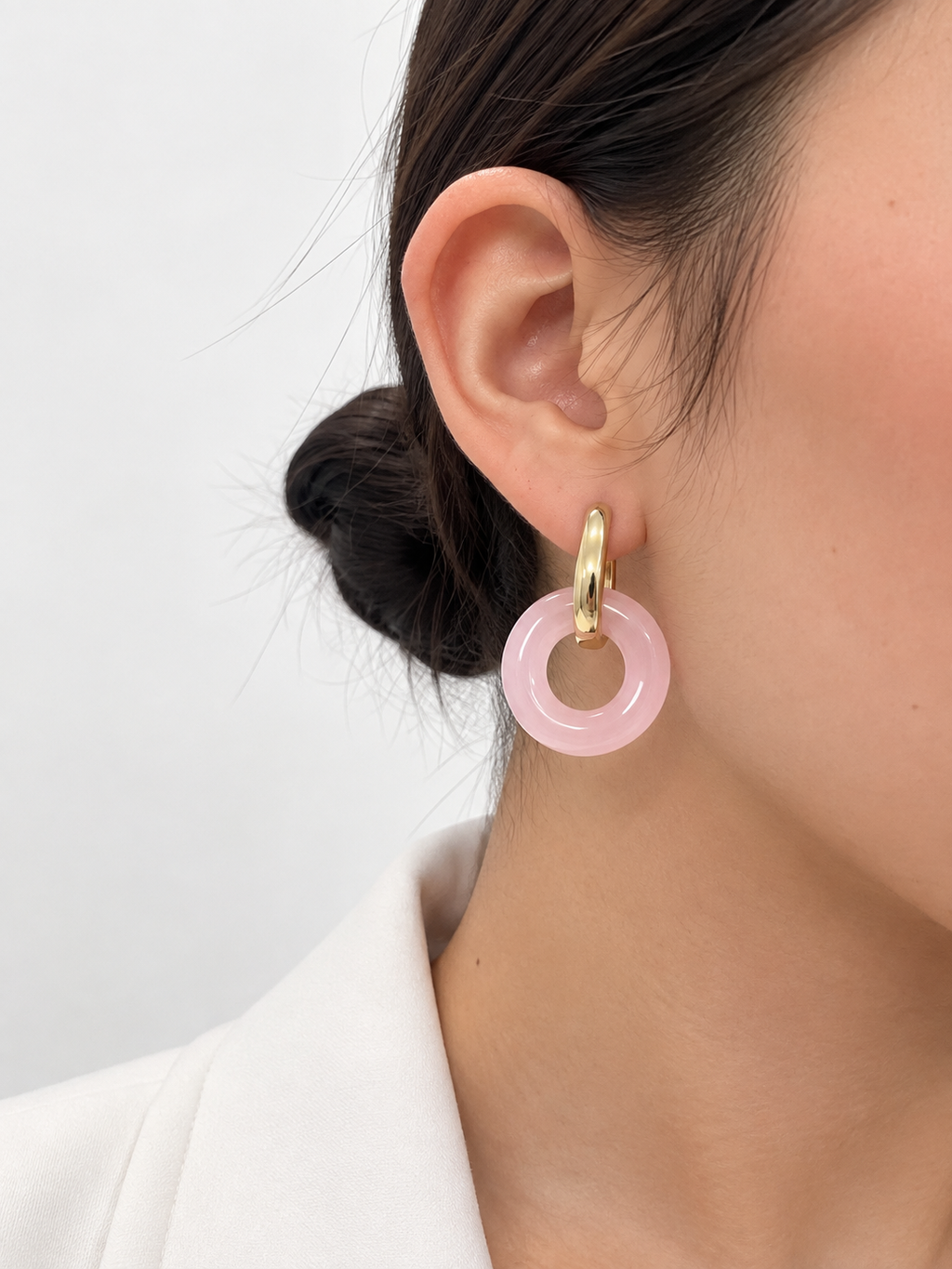 Pendientes Rosa