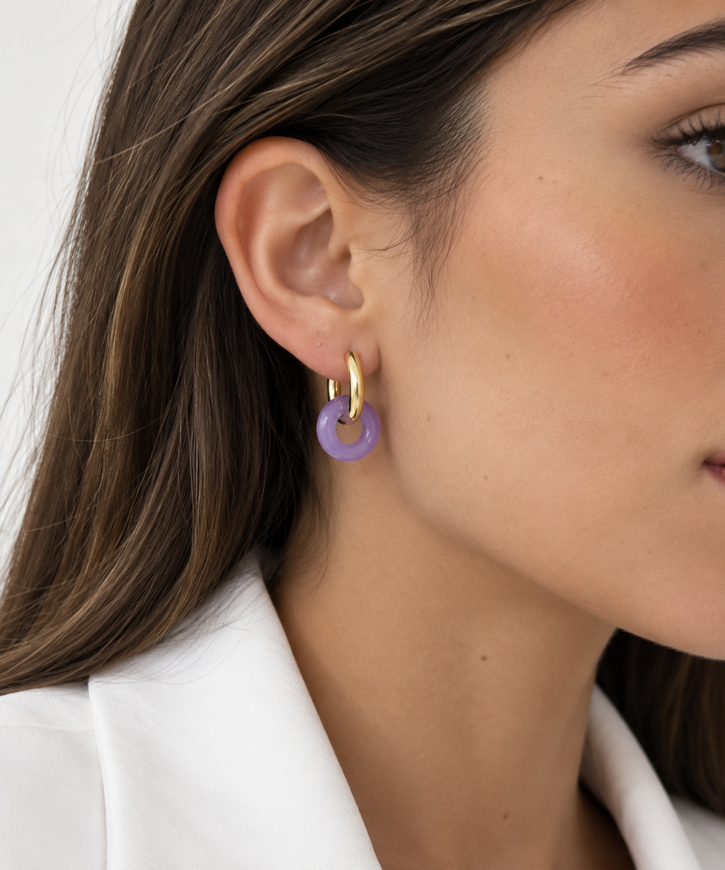Pendientes Ágata Violeta