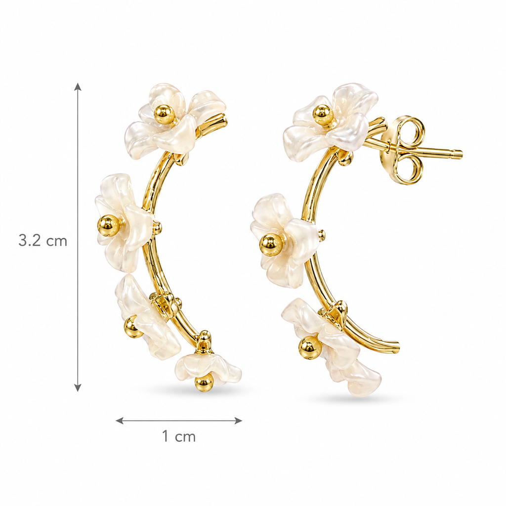 Pendientes Arco Floral